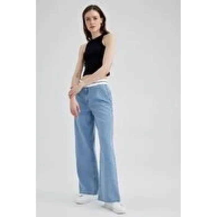 A0486 Geniş Paça Jean Pantolon