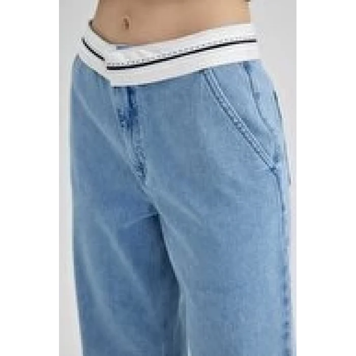 A0486 Geniş Paça Jean Pantolon