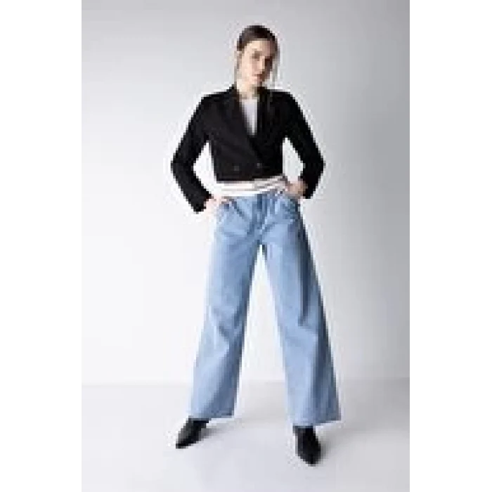 A0486 Geniş Paça Jean Pantolon