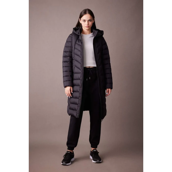 A1556 DeFactoFit Slim Fit Kapüşonlu Parka