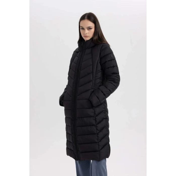 A1556 DeFactoFit Slim Fit Kapüşonlu Parka