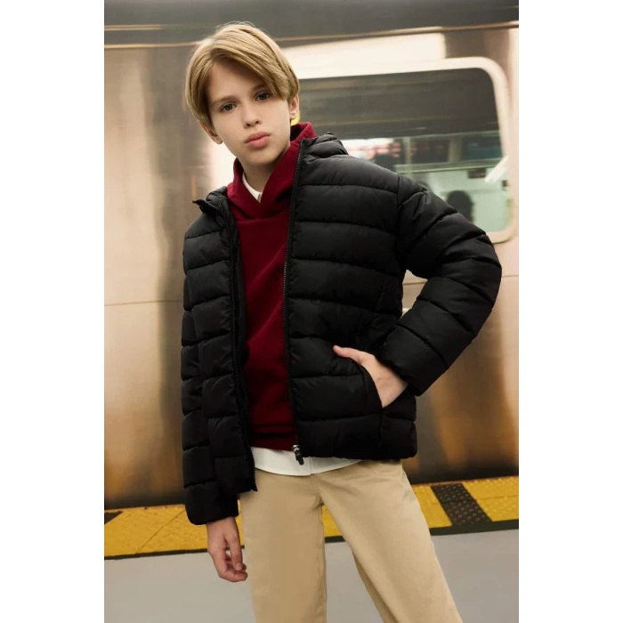 A1875 Su İtici Kapüşonlu Şişme Mont