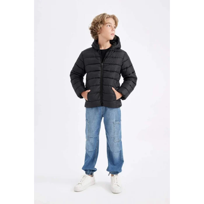 A1875 Su İtici Kapüşonlu Şişme Mont