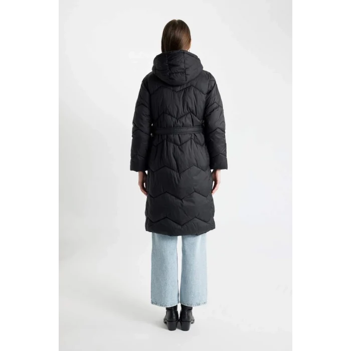 A1939 Su Geçirmez Relax Fit Kapüşonlu İnce Parka