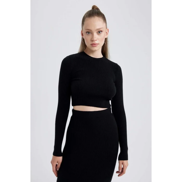 A2057 Coool Slim Fit Bisiklet Yaka Triko Kazak