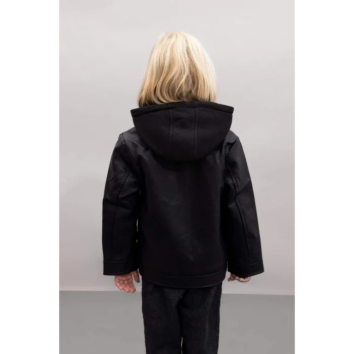 A2220 Pelüş Astar Kapüşonlu Mont