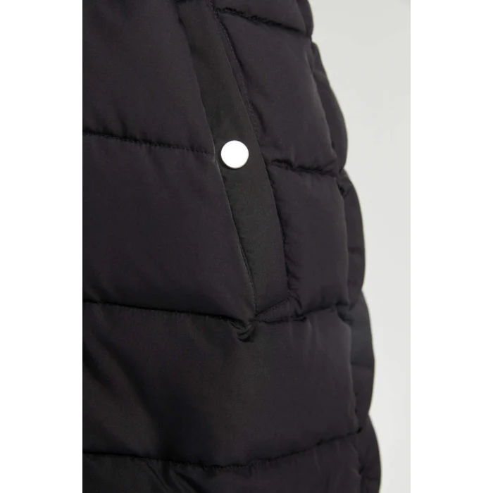 A2969 Su İtici Kapüşonlu Suni Kürklü Mont