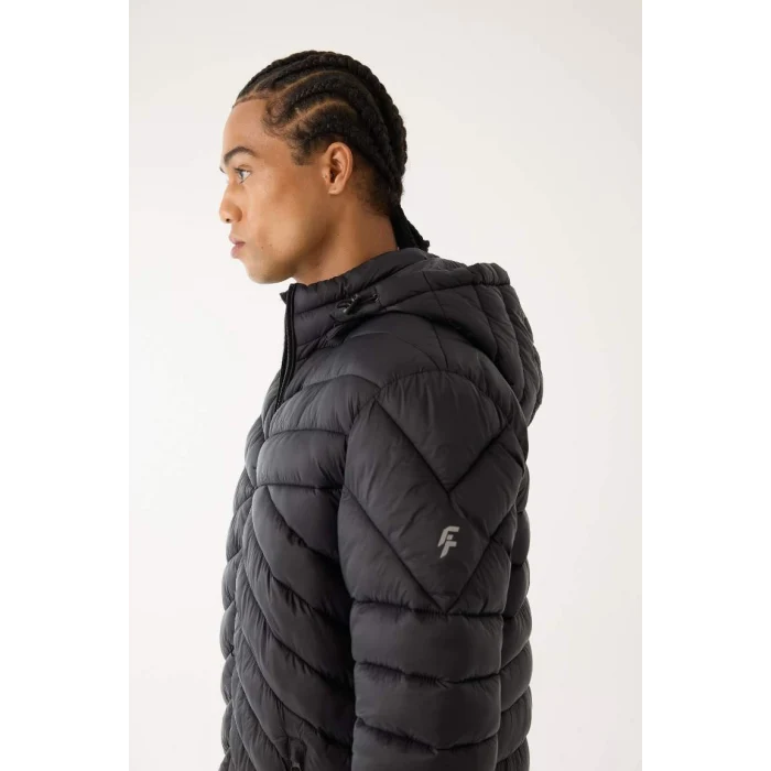 A3034 DeFactoFit Su İtici Slim Fit Kapüşonlu Mont