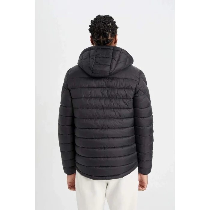 A3034 DeFactoFit Su İtici Slim Fit Kapüşonlu Mont