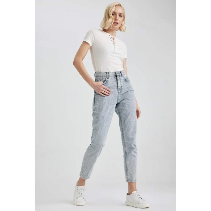 A3477 Mom Fit Jean Pantolon