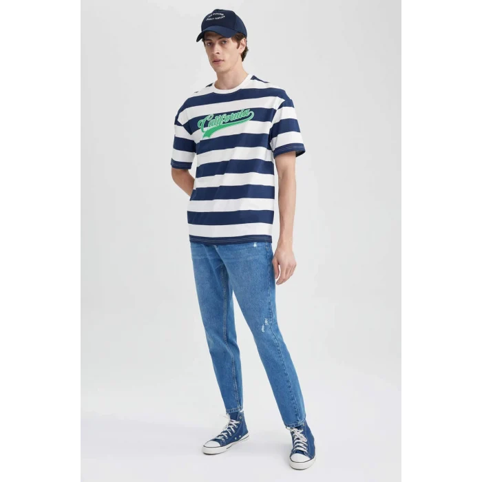 A3632 90s Slim Fit Yırtık Detaylı Jean Pantolon