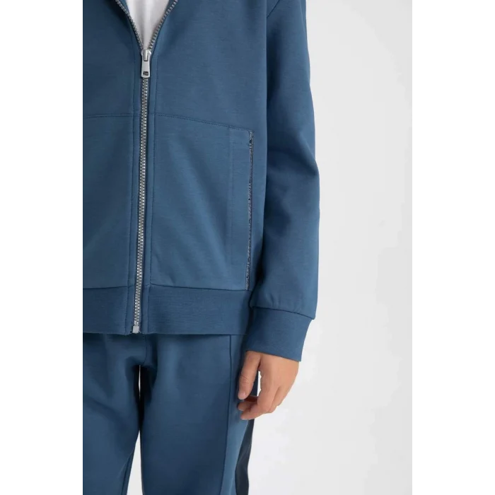 A4417 Kapüşonlu Hırka Eşofman Altı 2li Takım