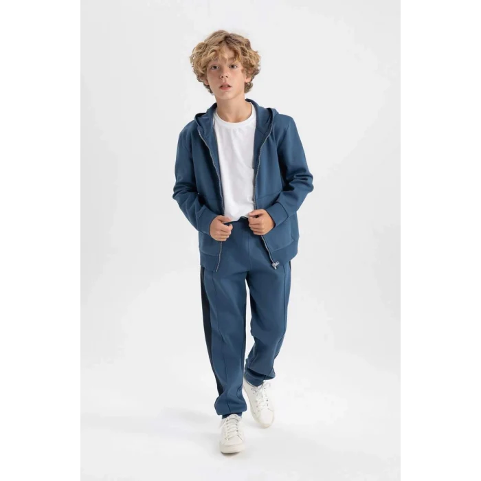 A4417 Kapüşonlu Hırka Eşofman Altı 2li Takım