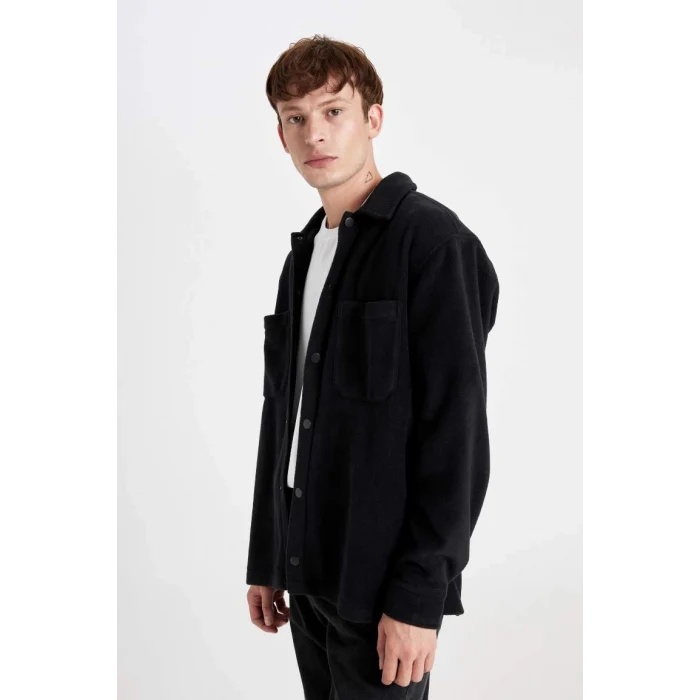 A4782 Relax Fit Polar Uzun Kollu Gömlek