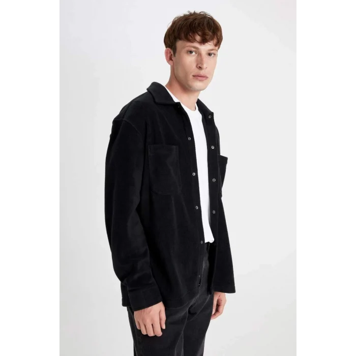 A4782 Relax Fit Polar Uzun Kollu Gömlek