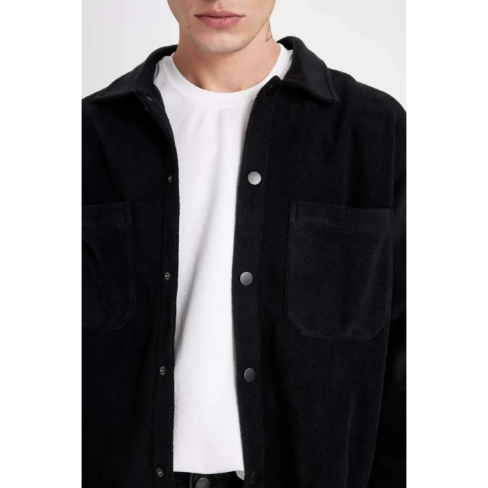 A4782 Relax Fit Polar Uzun Kollu Gömlek