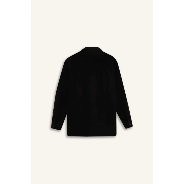 A4782 Relax Fit Polar Basic Düz Uzun Kollu Gömlek