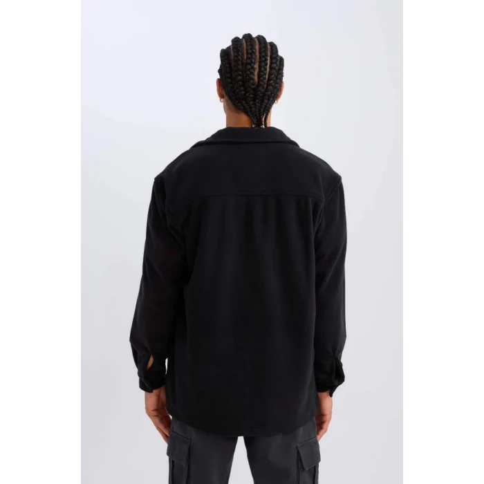 A4782 Relax Fit Polar Basic Düz Uzun Kollu Gömlek