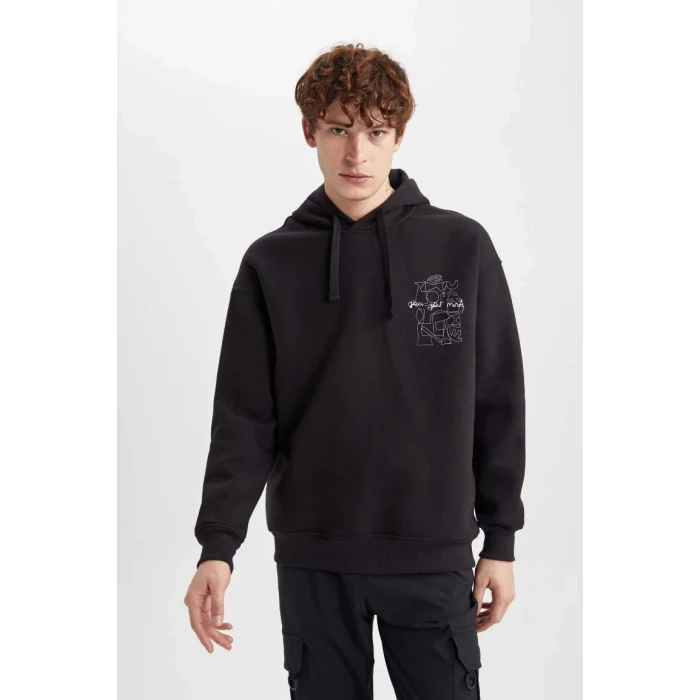 A4792 Oversize Fit Kapüşonlu Sweatshirt