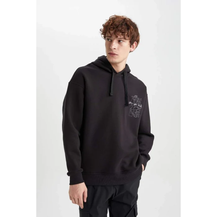 A4792 Oversize Fit Kapüşonlu Sweatshirt