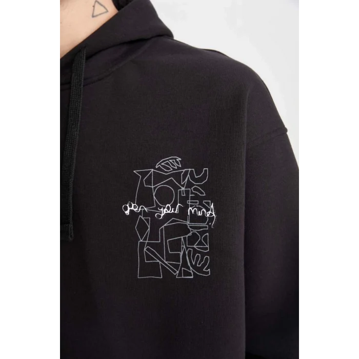 A4792 Oversize Fit Kapüşonlu Sweatshirt