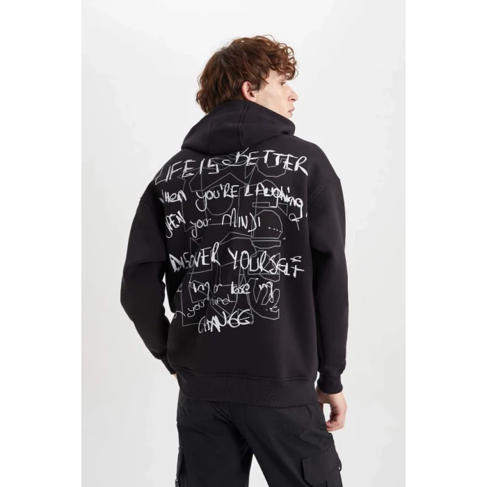 A4792 Oversize Fit Kapüşonlu Sweatshirt