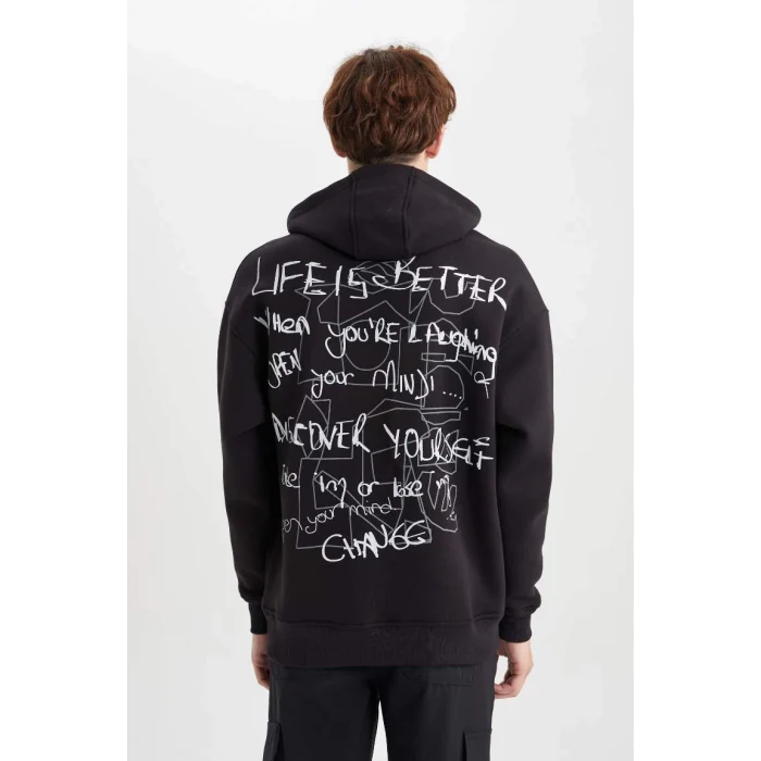 A4792 Oversize Fit Kapüşonlu Sweatshirt