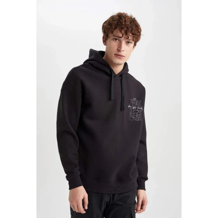 A4792 Oversize Fit Kapüşonlu Sweatshirt