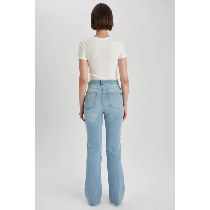 A5153 Yırtmaçlı Jean Uzun Pantolon