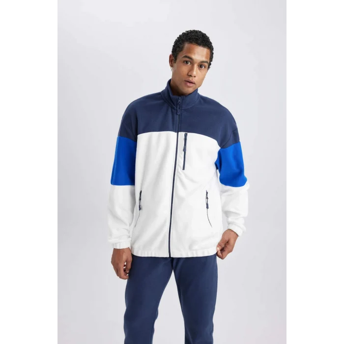 A5479 DeFactoFit Standart Fit Fermuarlı Polar Hırka