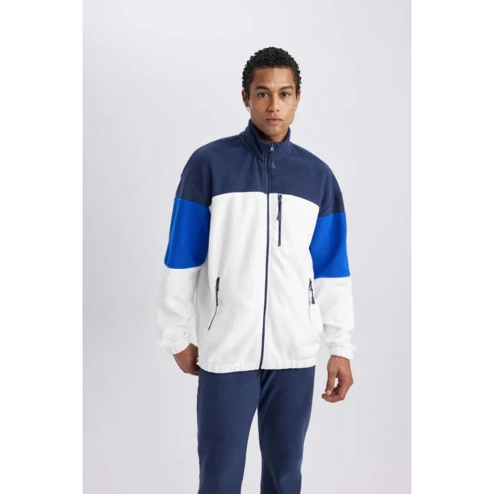 A5479 DeFactoFit Standart Fit Fermuarlı Polar Hırka