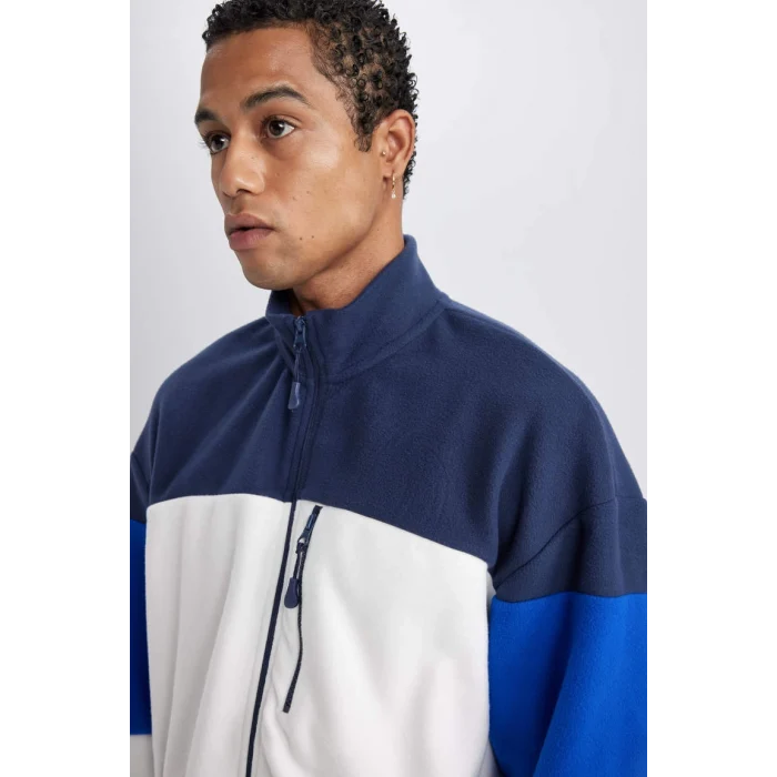 A5479 DeFactoFit Standart Fit Fermuarlı Polar Hırka