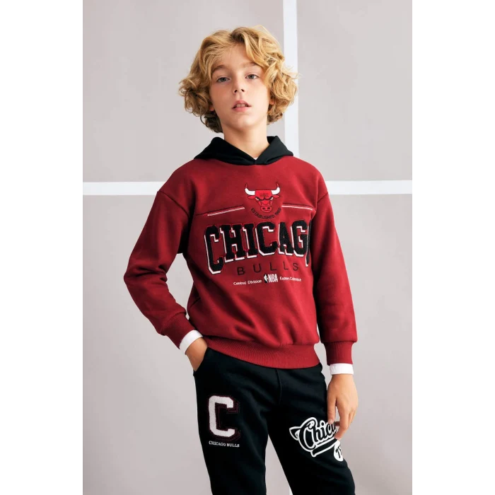 A5529 NBA Chicago Bulls Oversize Fit Sweat Shirt