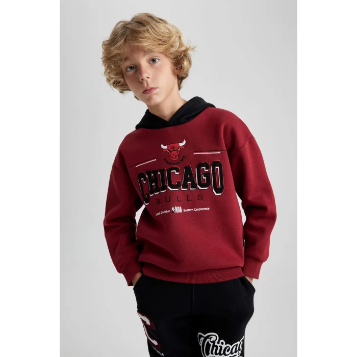 A5529 NBA Chicago Bulls Oversize Fit Sweat Shirt