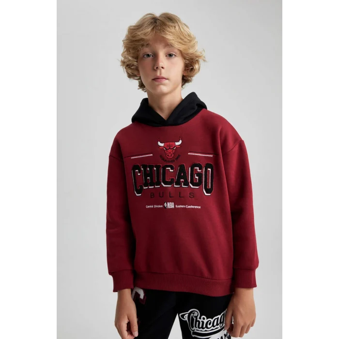 A5529 NBA Chicago Bulls Oversize Fit Sweat Shirt