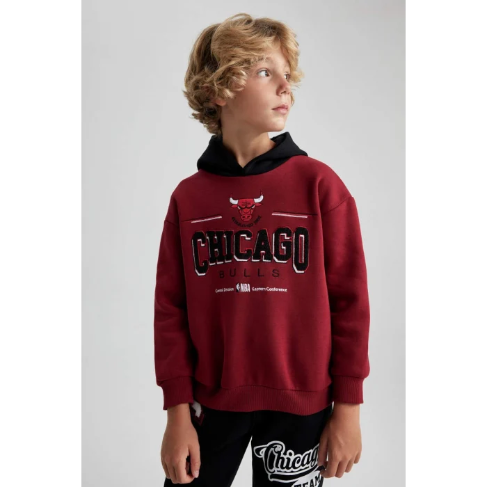 A5529 NBA Chicago Bulls Oversize Fit Sweat Shirt