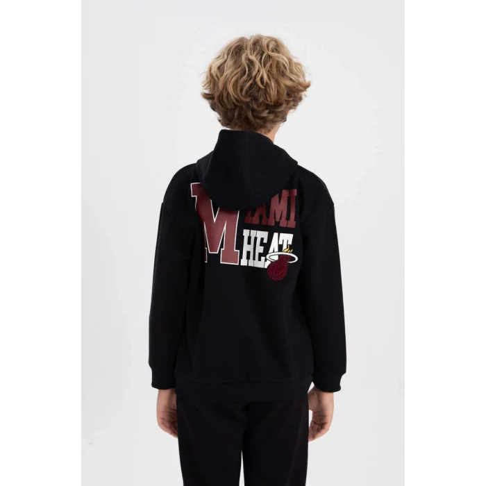 A5532 NBA Miami Heat Oversize Fit Sweat Shirt