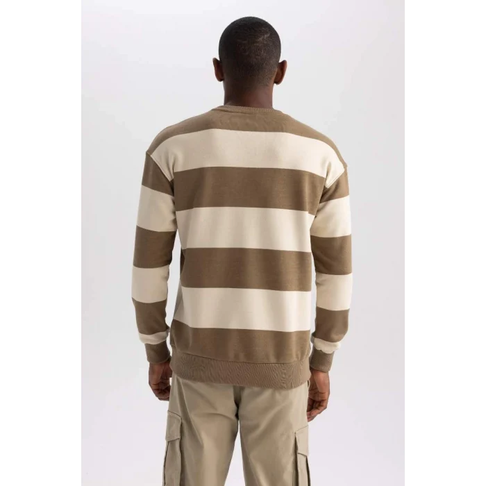 A5799 Boxy Fit Bisiklet Yaka Sweatshirt