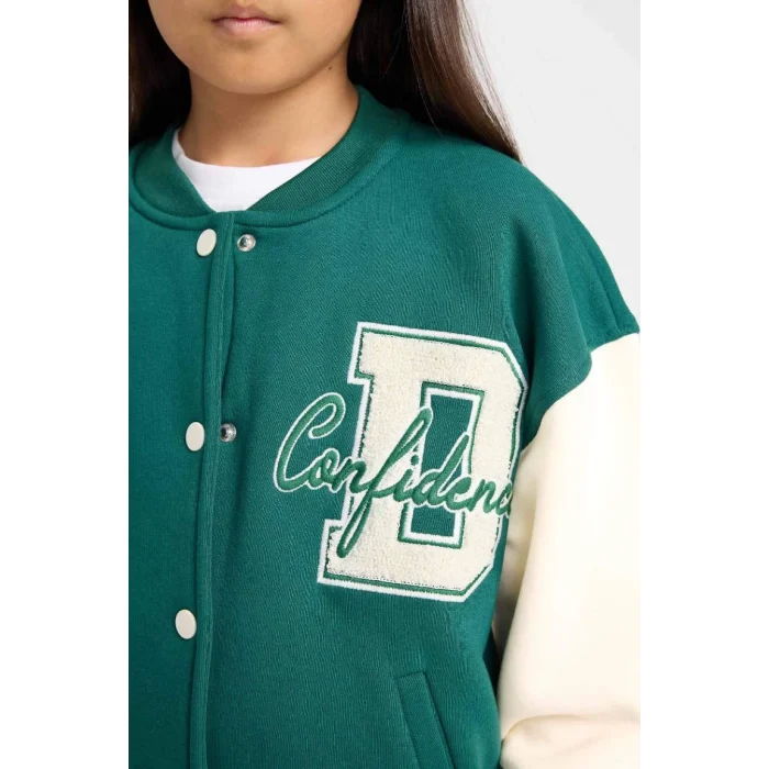 A6156 Baskılı Kalın İçi Yumuşak Tüylü Bomber Hırka