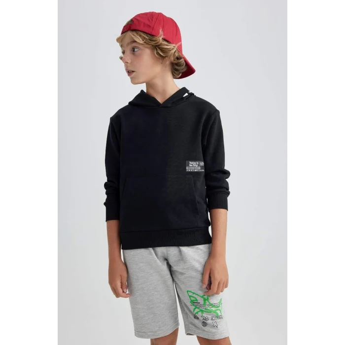 A6584 Oversize Geniş Kalıp Kapüşonlu Sweatshirt