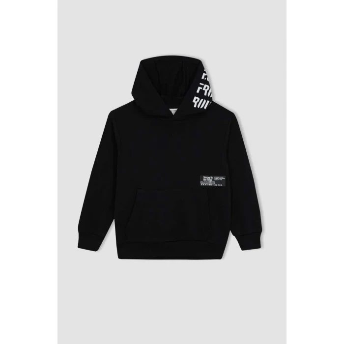 A6584 Oversize Geniş Kalıp Kapüşonlu Sweatshirt