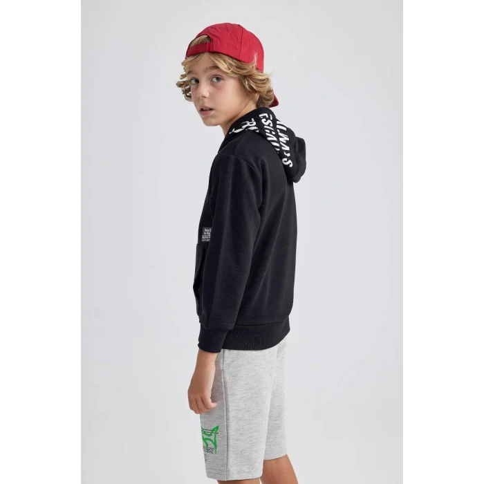 A6584 Oversize Geniş Kalıp Kapüşonlu Sweatshirt