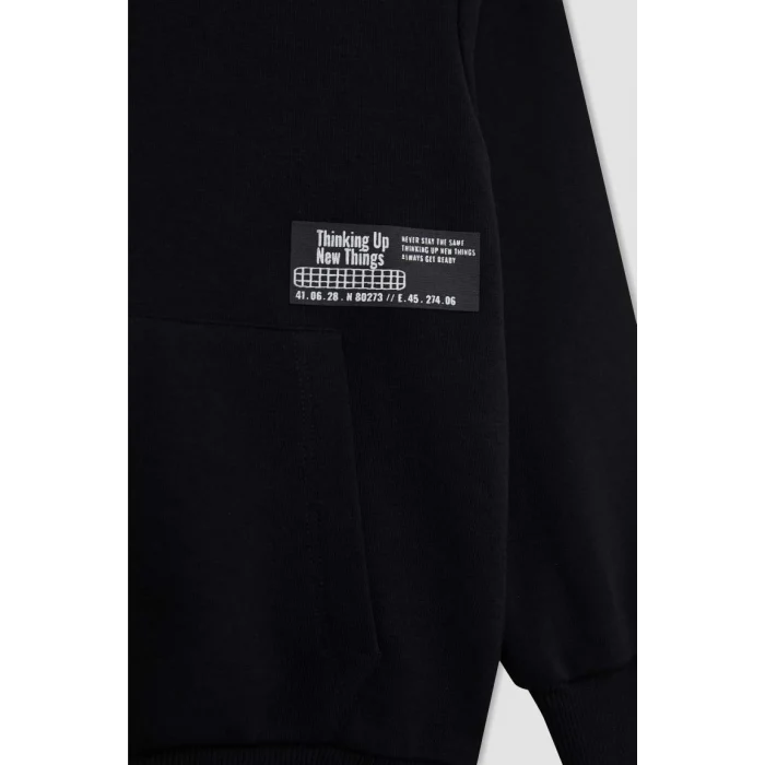 A6584 Oversize Geniş Kalıp Kapüşonlu Sweatshirt