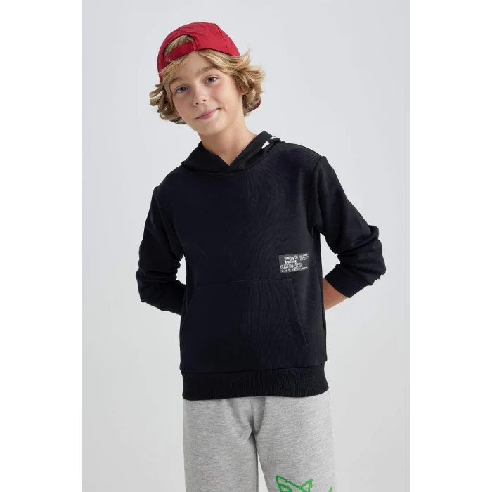 A6584 Oversize Geniş Kalıp Kapüşonlu Sweatshirt