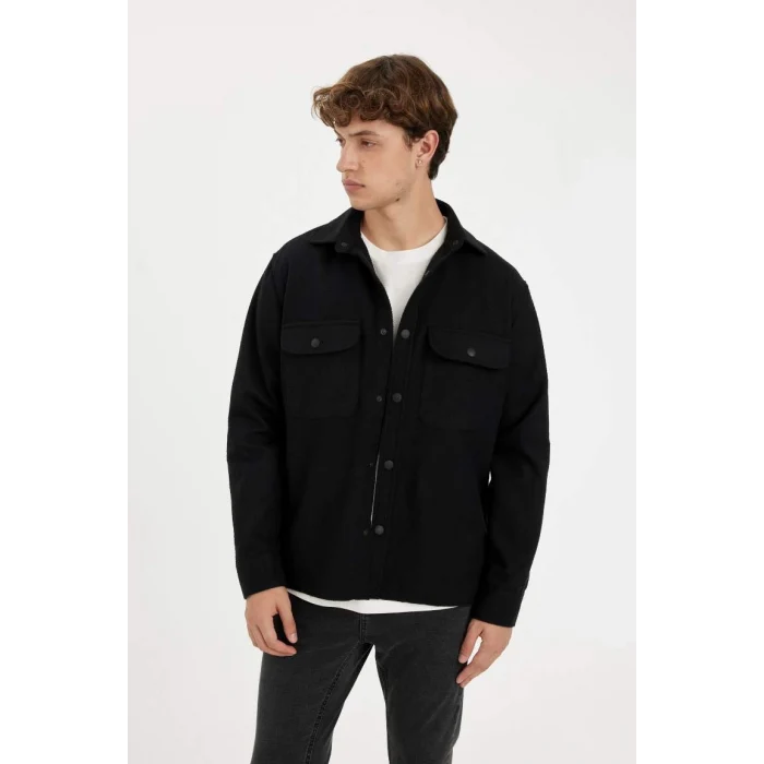 A6872 Relax Fit Uzun Kollu Gömlek Ceket