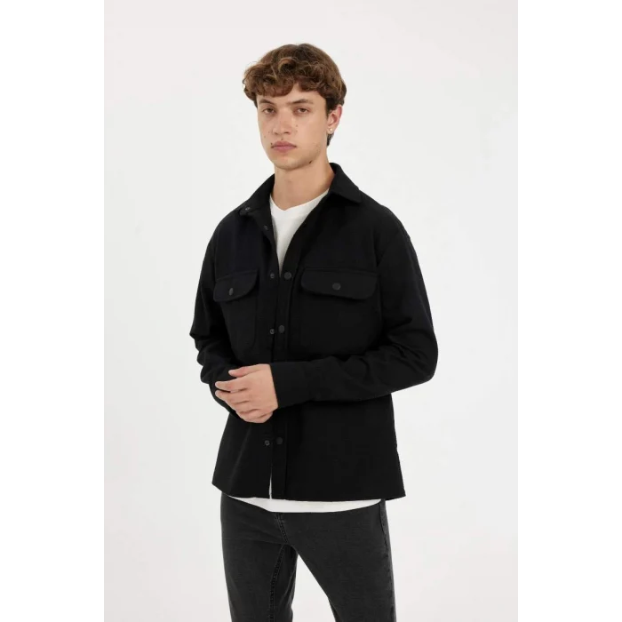 A6872 Relax Fit Uzun Kollu Gömlek Ceket