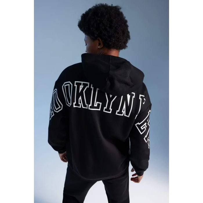 A7251 NBA Brooklyn Nets Boxy Fit Sweat Shirt