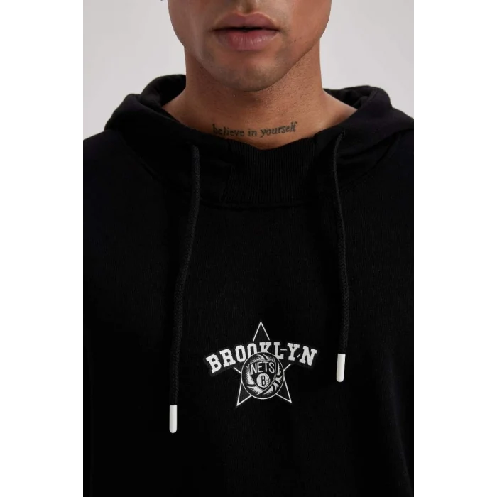 A7251 NBA Brooklyn Nets Boxy Fit Sweat Shirt