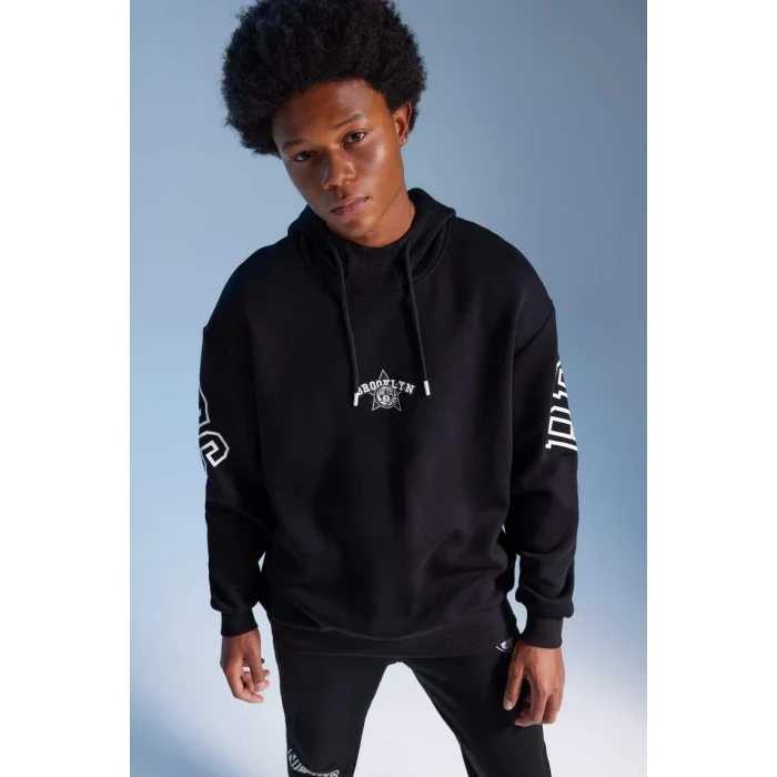 A7251 NBA Brooklyn Nets Boxy Fit Sweat Shirt