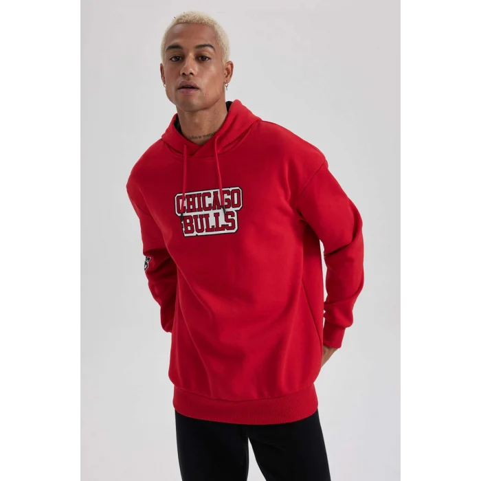 A7269 NBA Chicago Bulls Boxy Fit Sweat Shirt